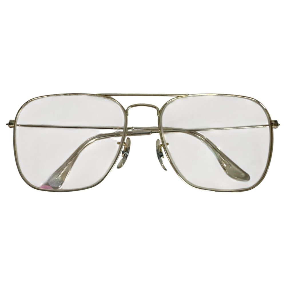 Ray-Ban Vintage Bausch Lomb L0227 Caravan Arista 58mm Gold Glasses -Needs Lenses
